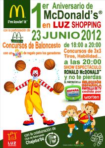 Cartel Aniversario MCDONALD'S Jerez